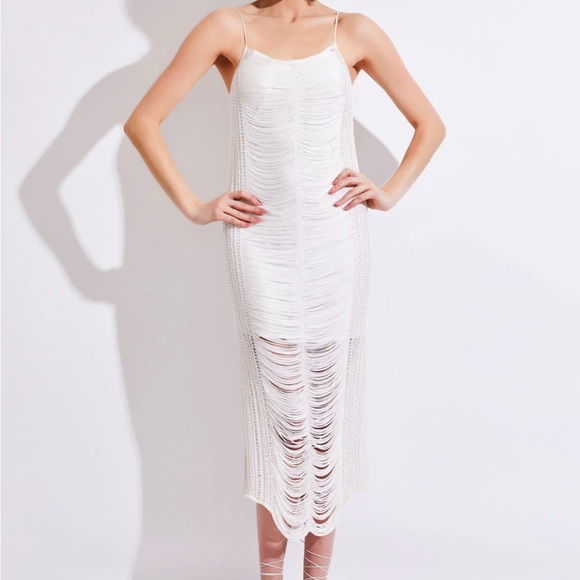 PatBO Fringe Maxi Dress - Picture 1 of 6